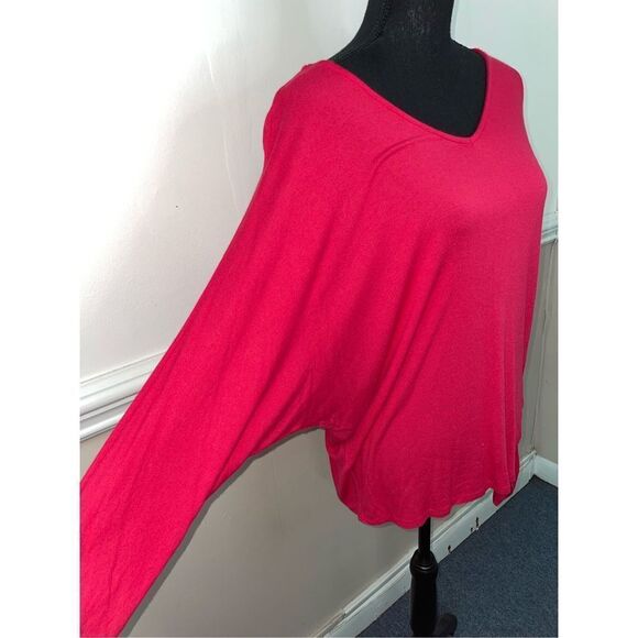 John Paul Richard Hot Pink Blouse Size Medium - Picture 3 of 8